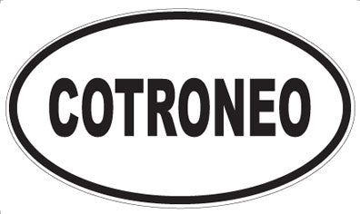COTRONEO - Oval Sticker