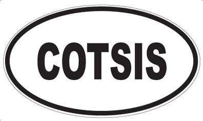 COTSIS - Oval Sticker