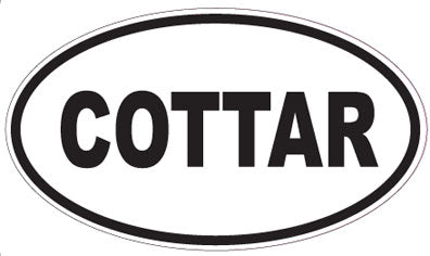 COTTAR - Oval Sticker