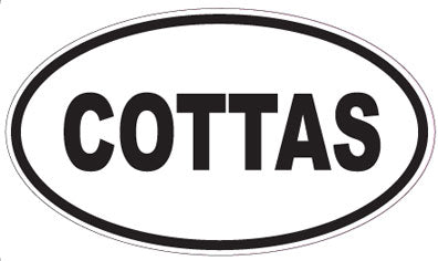COTTAS - Oval Sticker