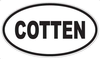 COTTEN - Oval Sticker