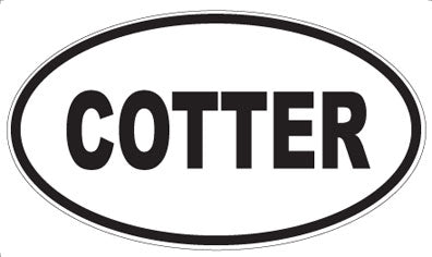 COTTER - Oval Magnet