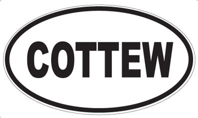 COTTEW - Oval Sticker