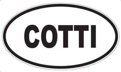 COTTI - Oval Sticker