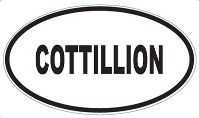 COTTILLION - Oval Sticker