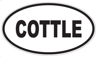 COTTLE - Oval Sticker