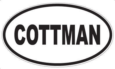 COTTMAN - Oval Magnet