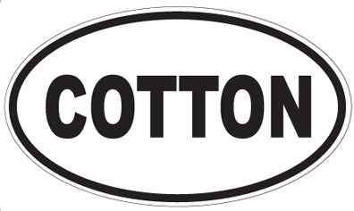 COTTON - Oval Sticker