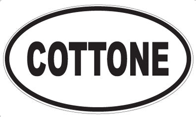 COTTONE - Oval Sticker