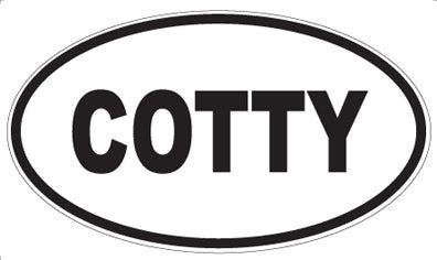 COTTY - Oval Magnet