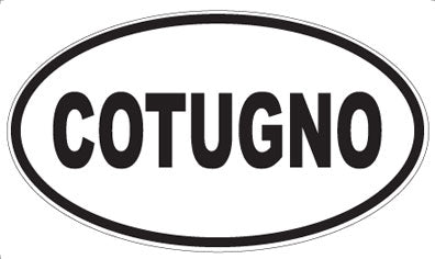 COTUGNO - Oval Magnet