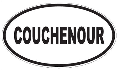 COUCHENOUR - Oval Magnet