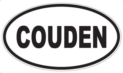 COUDEN - Oval Sticker