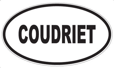 COUDRIET - Oval Sticker