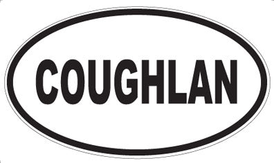COUGHLAN - Oval Magnet