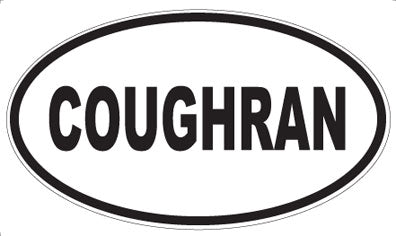 COUGHRAN - Oval Sticker