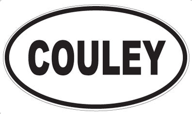 COULEY - Oval Sticker