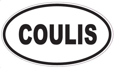 COULIS - Oval Sticker