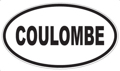 COULOMBE - Oval Sticker