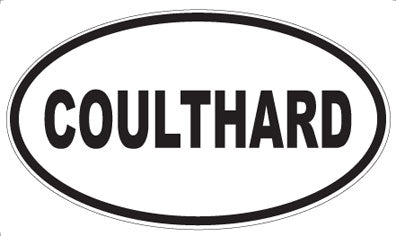 COULTHARD - Oval Sticker