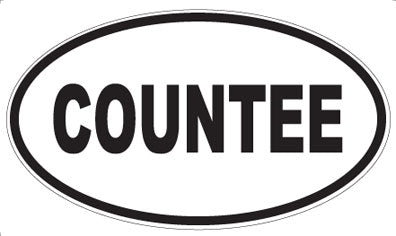 COUNTEE - Oval Magnet