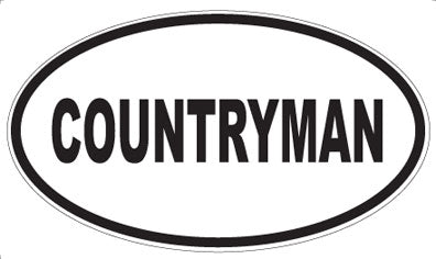 COUNTRYMAN - Oval Sticker