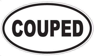 COUPED - Oval Sticker