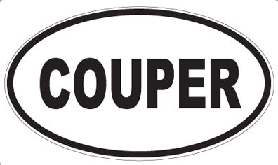 COUPER - Oval Magnet