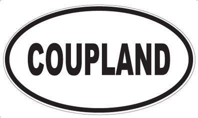 COUPLAND - Oval Magnet