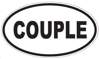 COUPLE - Oval Sticker