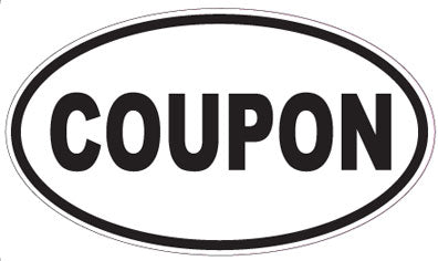COUPON - Oval Sticker