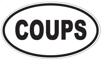 COUPS - Oval Sticker