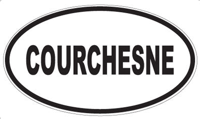 COURCHESNE - Oval Magnet
