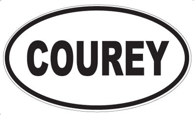 COUREY - Oval Sticker