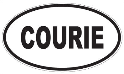 COURIE - Oval Sticker