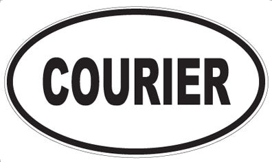 COURIER - Oval Magnet