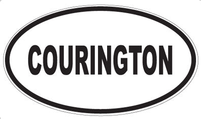 COURINGTON - Oval Sticker