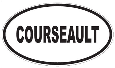 COURSEAULT - Oval Magnet