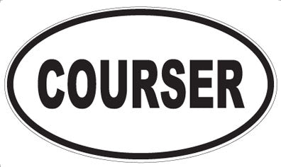 COURSER - Oval Magnet