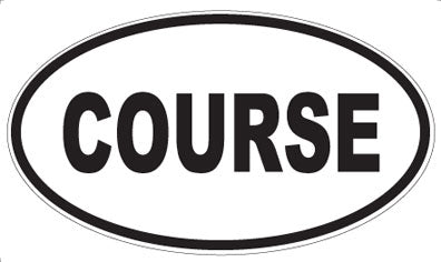 COURSE - Oval Magnet