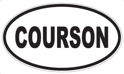 COURSON - Oval Magnet