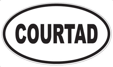 COURTAD - Oval Sticker