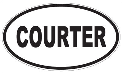 COURTER - Oval Magnet