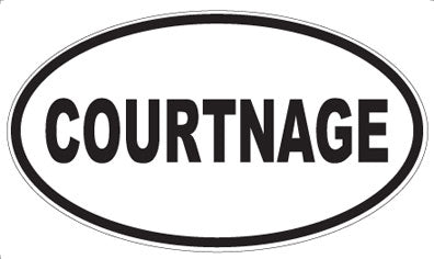 COURTNAGE - Oval Sticker