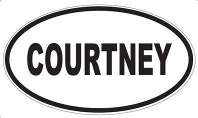 COURTNEY - Oval Sticker