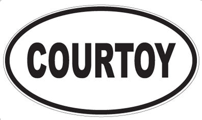 COURTOY - Oval Sticker