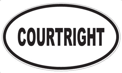 COURTRIGHT - Oval Magnet