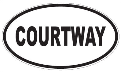 COURTWAY - Oval Sticker