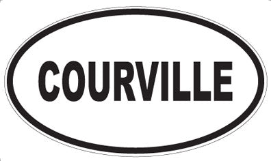 COURVILLE - Oval Sticker