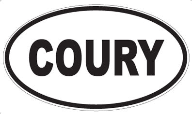 COURY - Oval Magnet